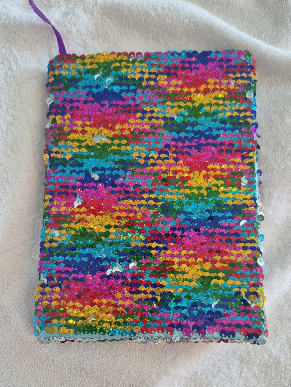 Reversible Rainbow Sequin Notebook Journal